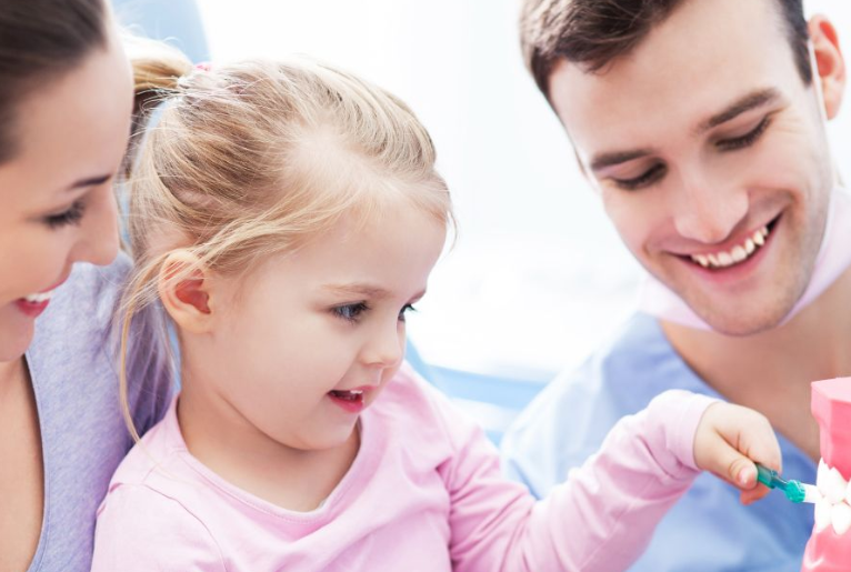 Professional dental care team